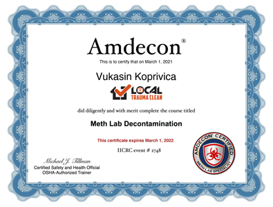 Amdecon certification