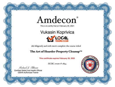 Amdecon certification