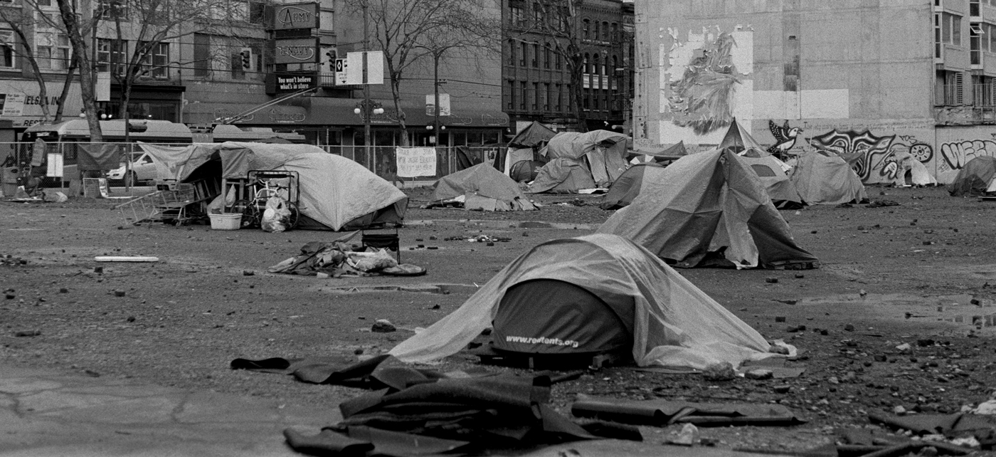 Homeless encampment cleanup in Vancouver